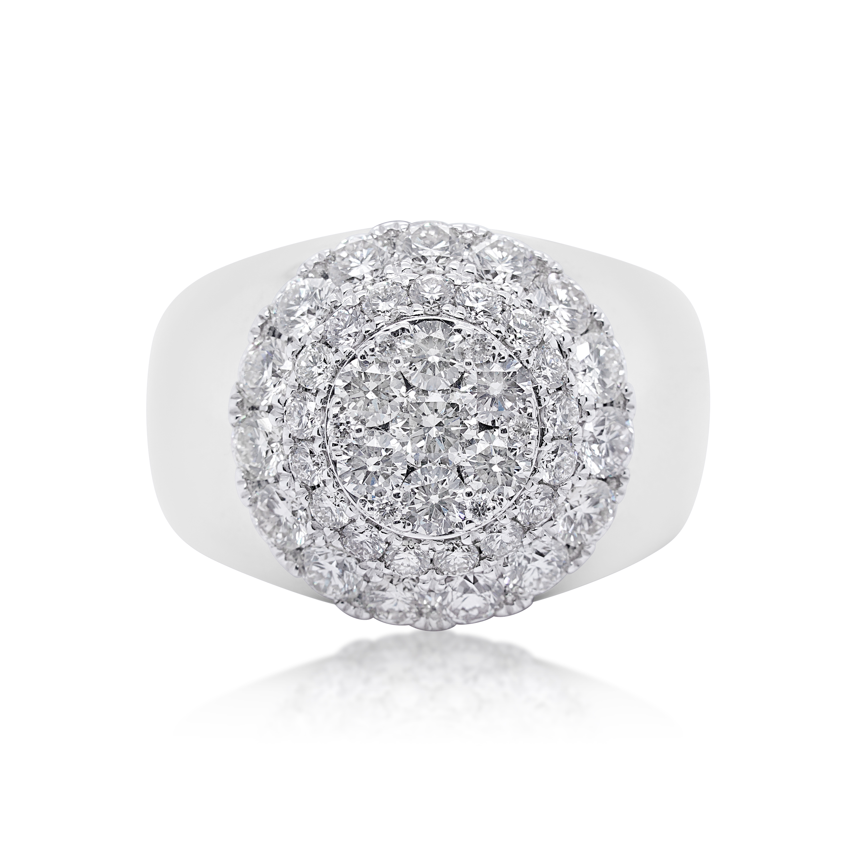 Diamond Ring 2.90 ct. 14K White Gold